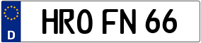 Trailer License Plate